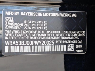 2023 BMW 540i Sedan