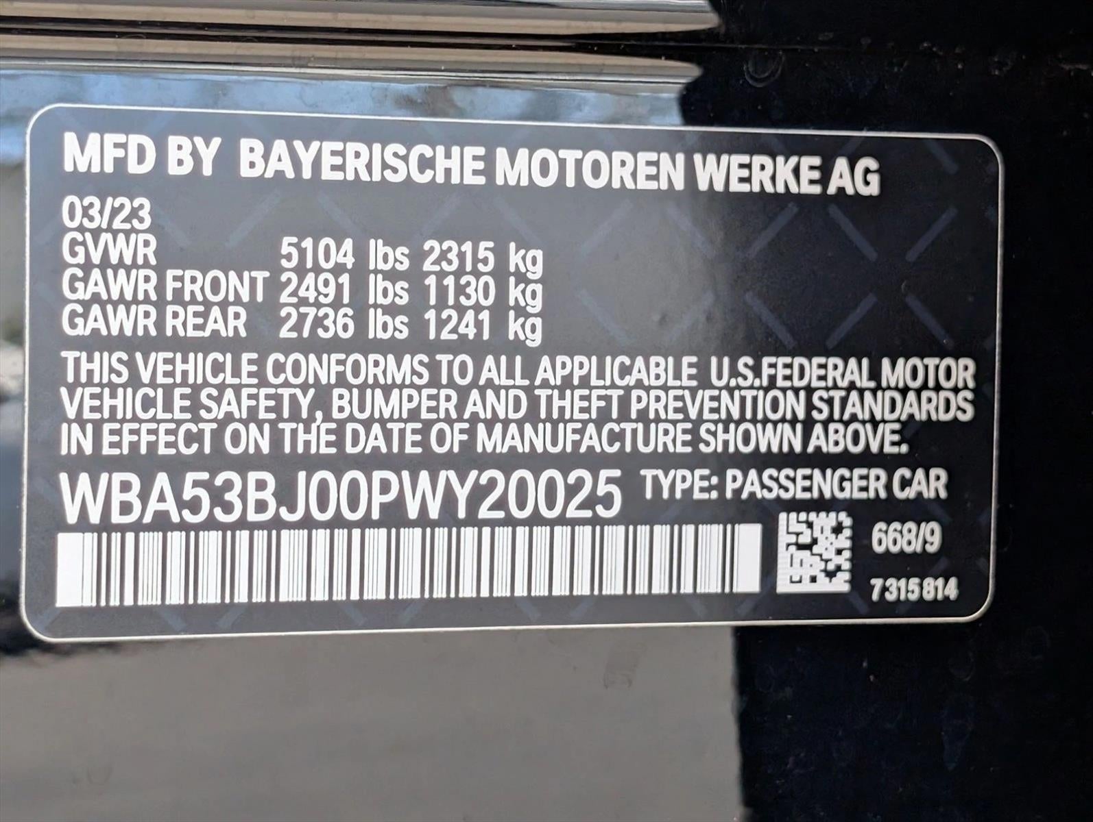 2023 BMW 540i Sedan