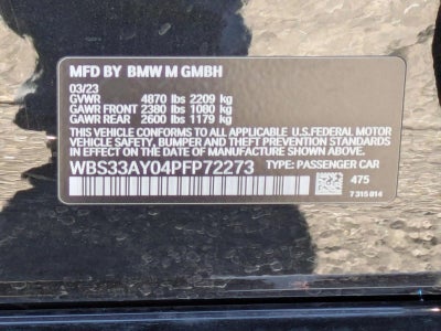 2023 BMW M3 M3 Competition Sedan