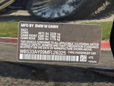 2021 BMW M3 M3 Competition Sedan