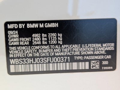 2025 BMW M3 M3 Competition xDrive Sedan