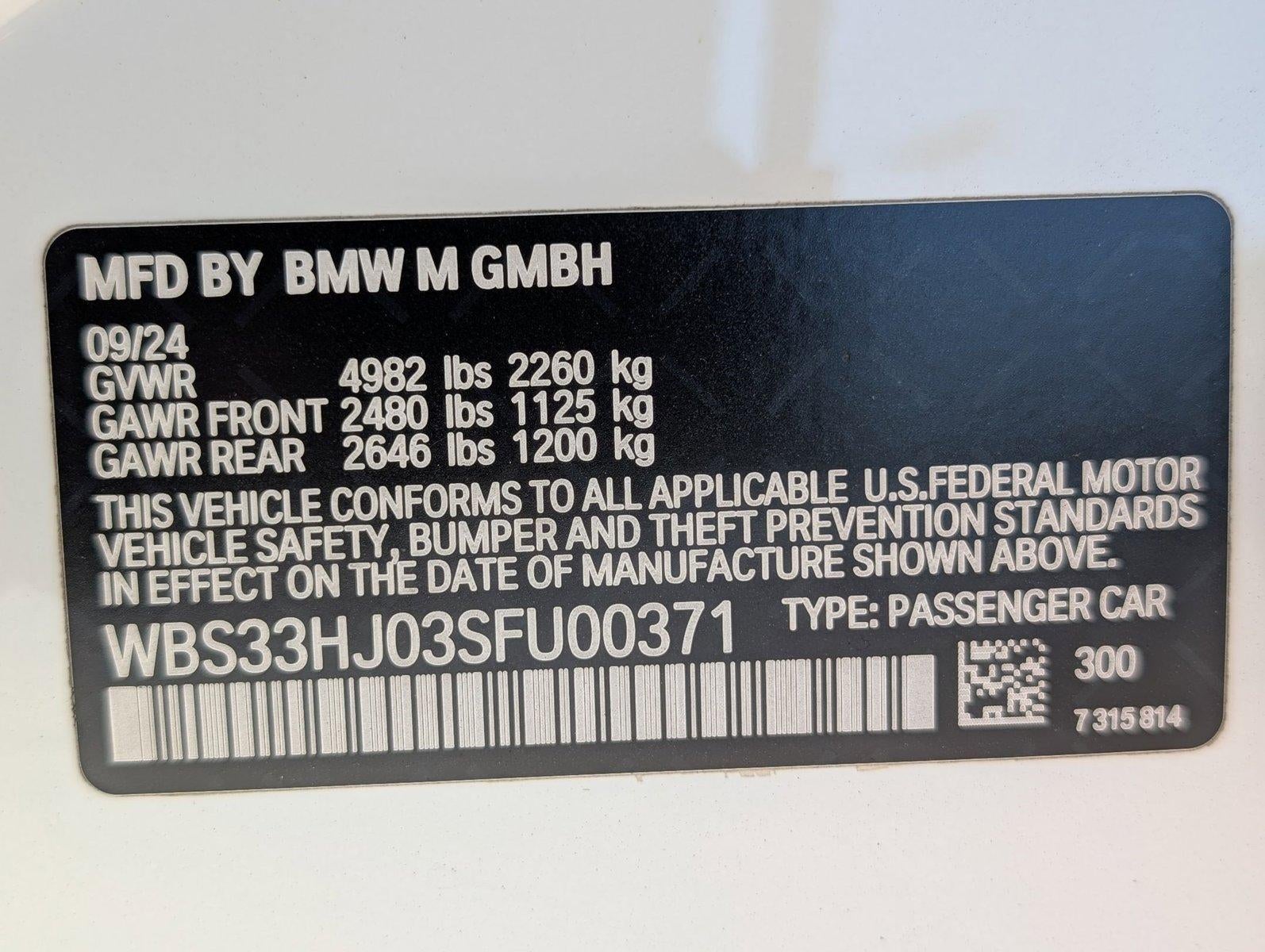 2025 BMW M3 M3 Competition xDrive Sedan