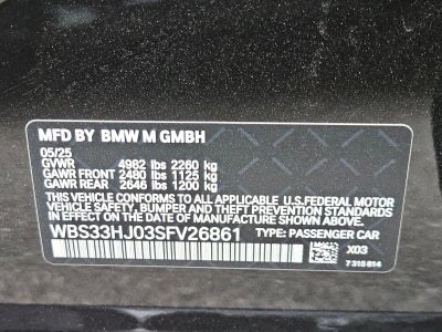 2025 BMW M3 M3 Competition xDrive Sedan