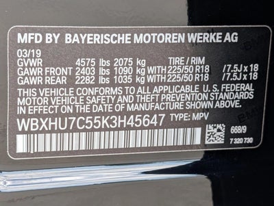 2019 BMW X1 sDrive28i Sports Activity Vehicle
