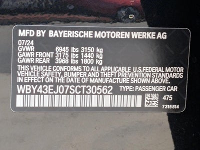 2025 BMW i7 eDrive50 Sedan