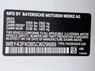 2025 BMW i5 M60 Sedan