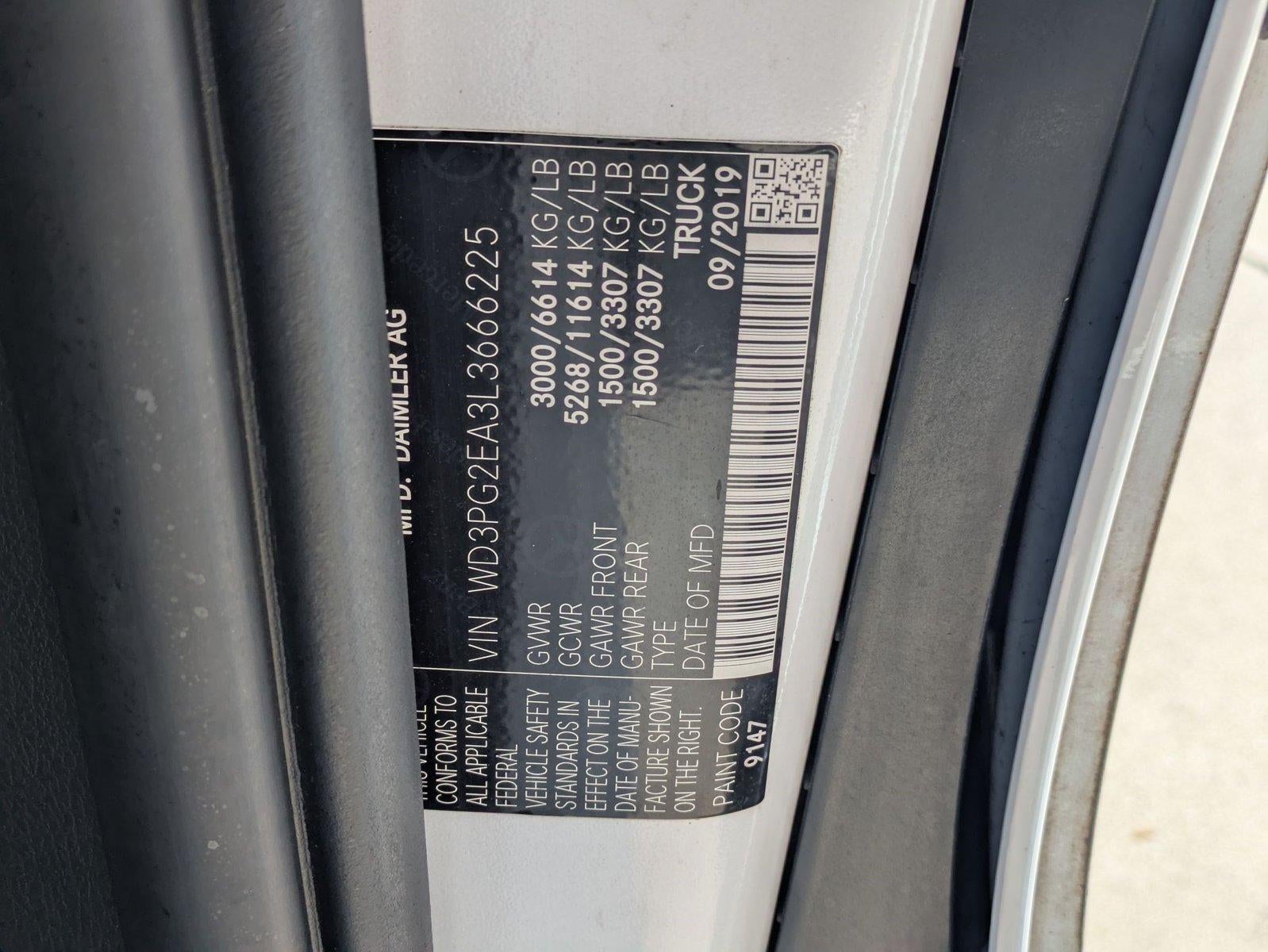 2020 Mercedes-Benz Metris Cargo Van Standard Roof 126" Wheelbase