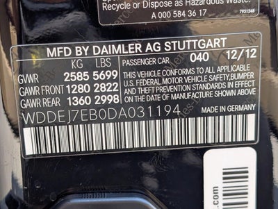 2013 Mercedes-Benz CL-Class CL 63 AMG®