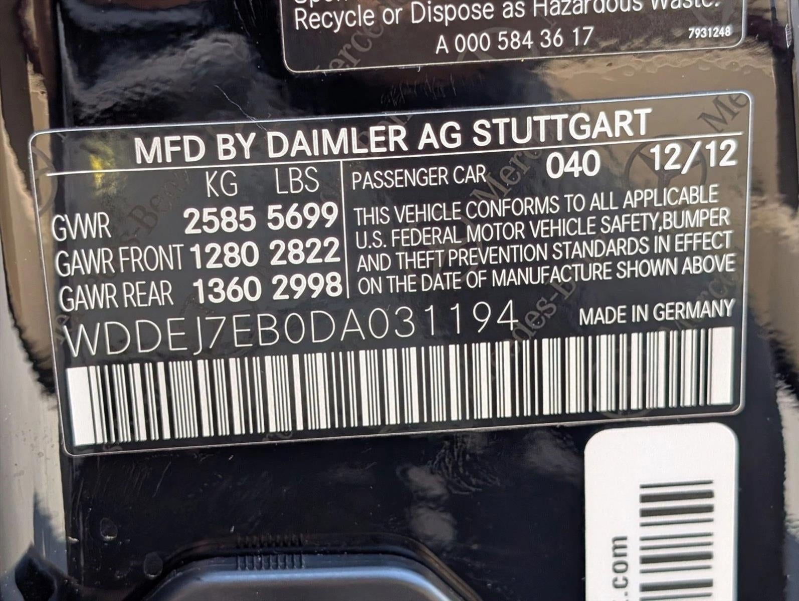 2013 Mercedes-Benz CL-Class CL 63 AMG®