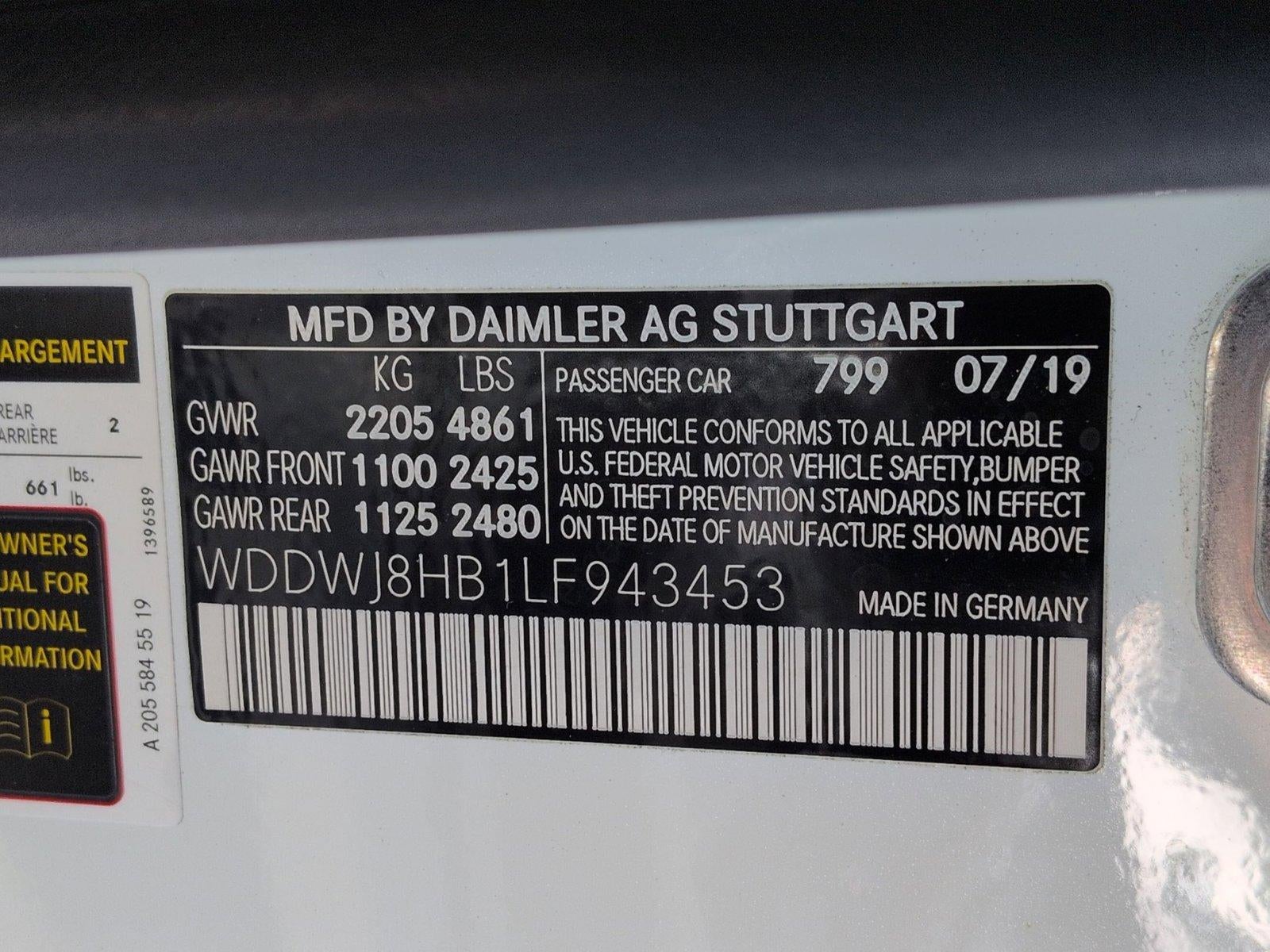 2020 Mercedes-Benz C-Class AMG® C 63 S Coupe