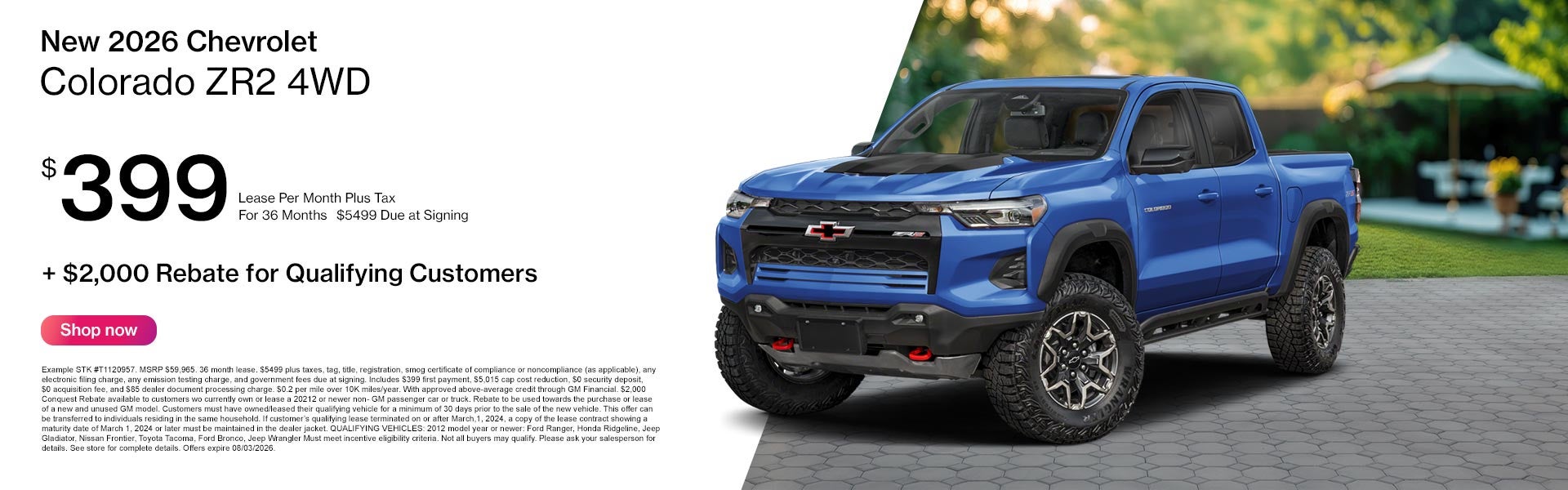 New 2026 Chevrolet Colorado ZR2 4WD